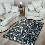 Video Game Devices Pattern Print Area Rug