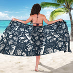 Video Game Devices Pattern Print Beach Sarong Wrap