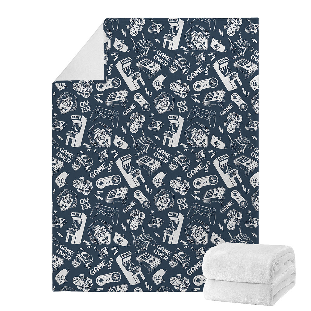 Video Game Devices Pattern Print Blanket