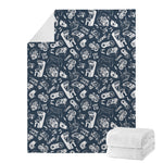 Video Game Devices Pattern Print Blanket