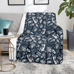 Video Game Devices Pattern Print Blanket
