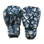 Video Game Devices Pattern Print Boxing Gloves