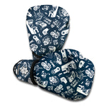Video Game Devices Pattern Print Boxing Gloves