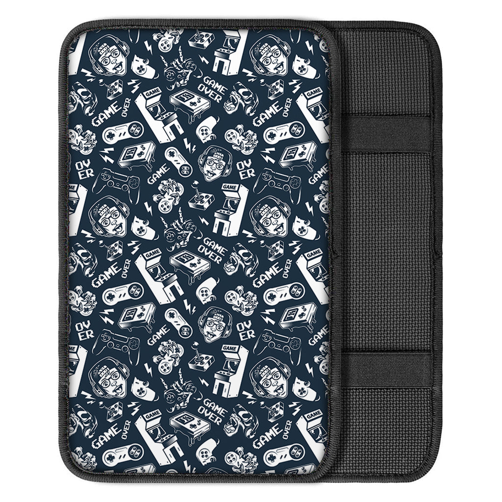 Video Game Devices Pattern Print Car Center Console Cover