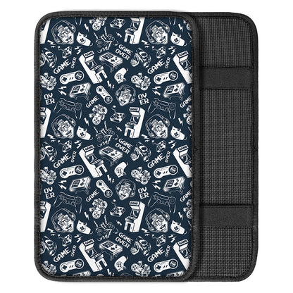 Video Game Devices Pattern Print Car Center Console Cover