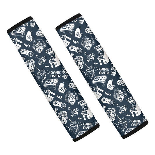 Video Game Devices Pattern Print Car Seat Belt Covers
