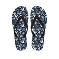 Video Game Devices Pattern Print Flip Flops