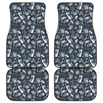 Video Game Devices Pattern Print Front and Back Car Floor Mats