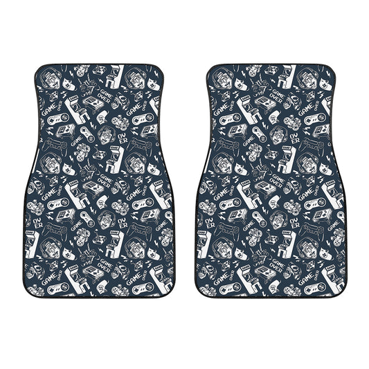 Video Game Devices Pattern Print Front Car Floor Mats