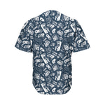 Video Game Devices Pattern Print Men's Baseball Jersey