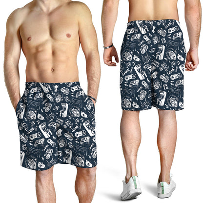 Video Game Devices Pattern Print Men's Shorts