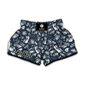 Video Game Devices Pattern Print Muay Thai Boxing Shorts