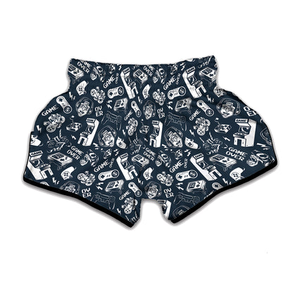 Video Game Devices Pattern Print Muay Thai Boxing Shorts