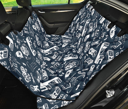 Video Game Devices Pattern Print Pet Car Back Seat Cover
