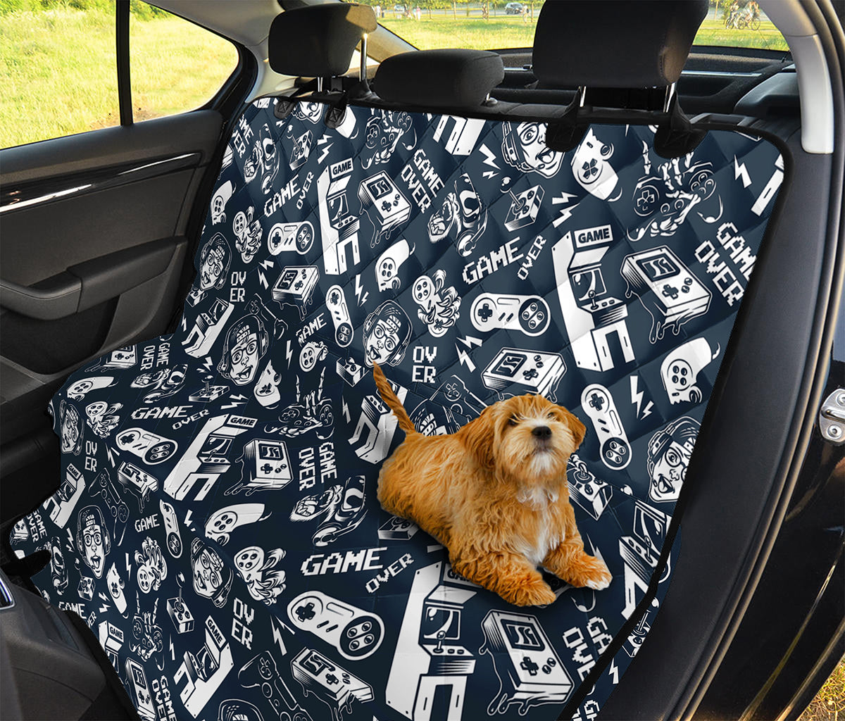 Video Game Devices Pattern Print Pet Car Back Seat Cover