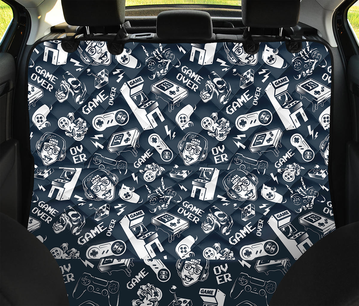 Video Game Devices Pattern Print Pet Car Back Seat Cover