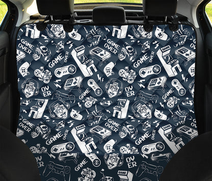Video Game Devices Pattern Print Pet Car Back Seat Cover
