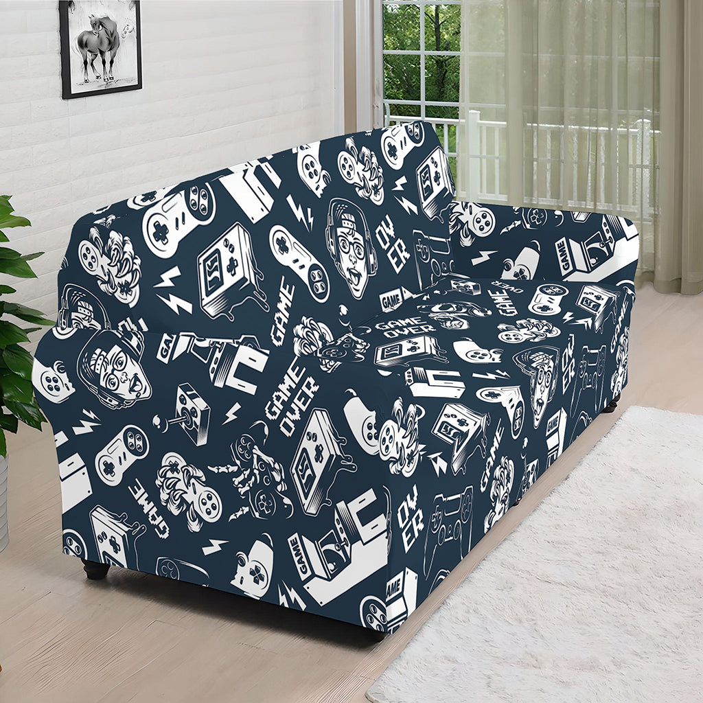 Video Game Devices Pattern Print Sofa Cover