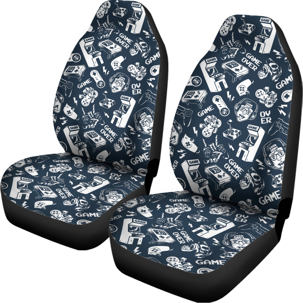 Video Game Devices Pattern Print Universal Fit Car Seat Covers
