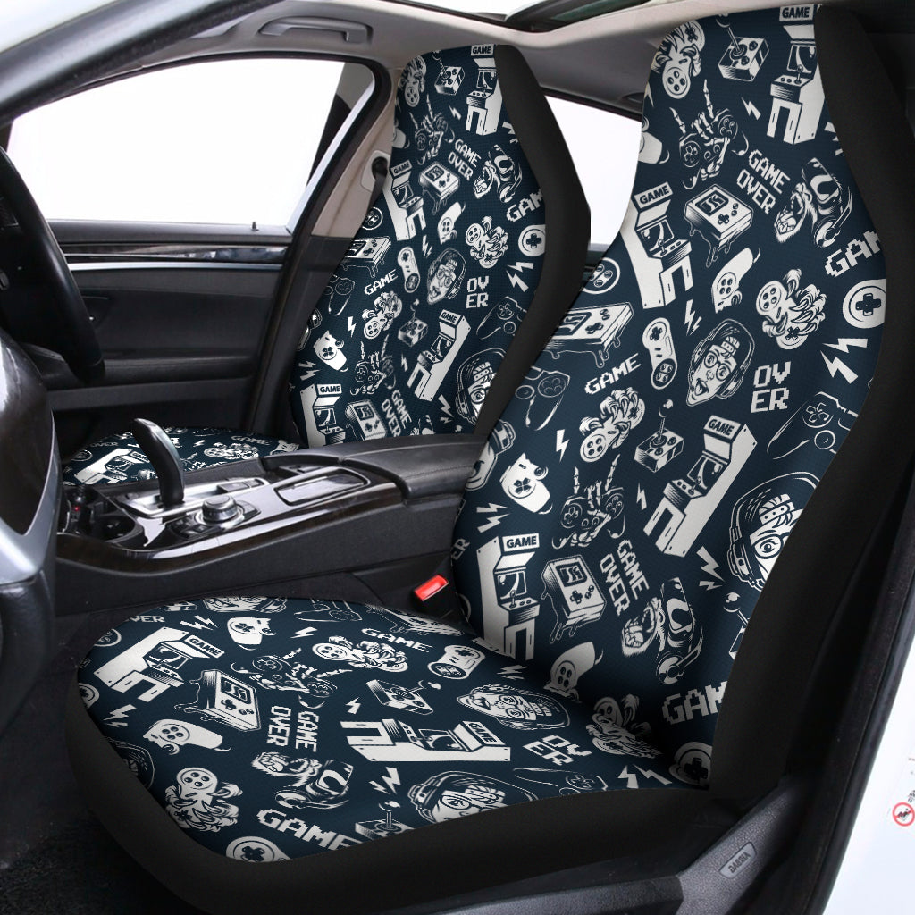 Video Game Devices Pattern Print Universal Fit Car Seat Covers