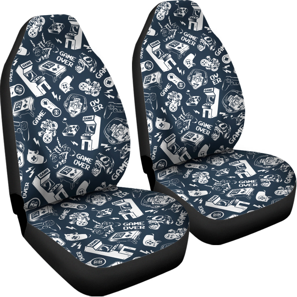 Video Game Devices Pattern Print Universal Fit Car Seat Covers