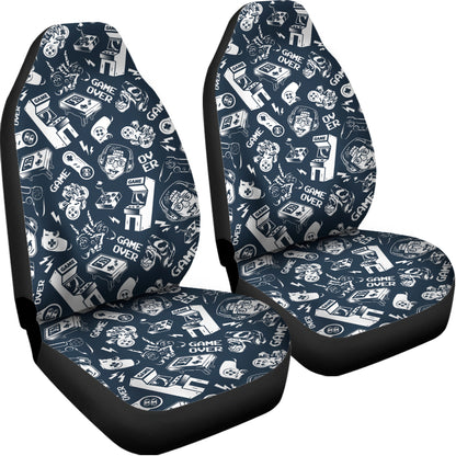 Video Game Devices Pattern Print Universal Fit Car Seat Covers