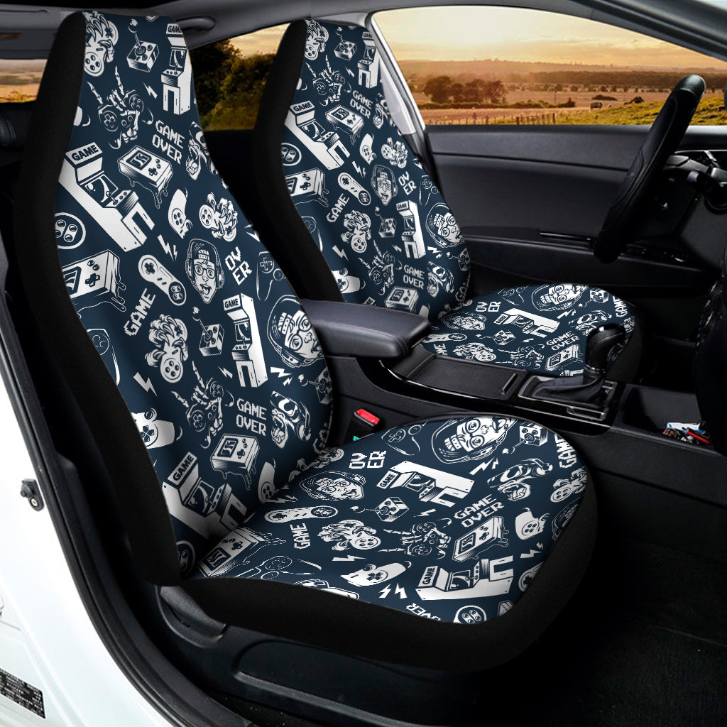 Video Game Devices Pattern Print Universal Fit Car Seat Covers