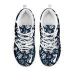 Video Game Devices Pattern Print White Sneakers