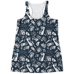 Video Game Devices Pattern Print Women's Racerback Tank Top