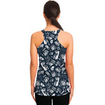 Video Game Devices Pattern Print Women's Racerback Tank Top