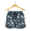 Video Game Devices Pattern Print Women's Shorts