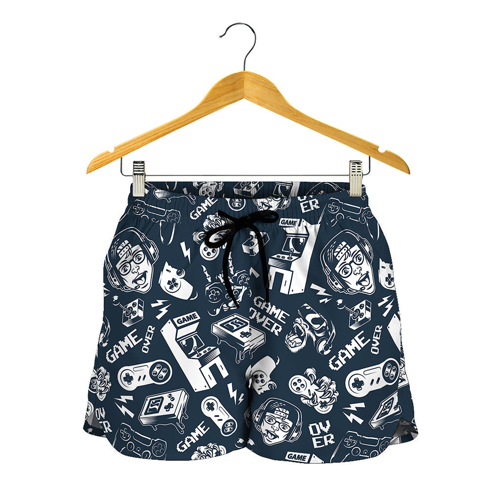 Video Game Devices Pattern Print Women's Shorts