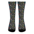 Video Game Gadgets Pattern Print Crew Socks