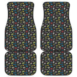 Video Game Gadgets Pattern Print Front and Back Car Floor Mats