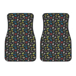 Video Game Gadgets Pattern Print Front Car Floor Mats