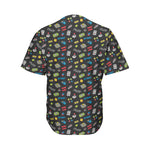 Video Game Gadgets Pattern Print Men's Baseball Jersey