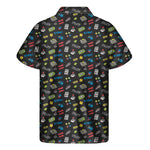Video Game Gadgets Pattern Print Men's Short Sleeve Shirt
