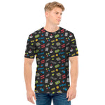 Video Game Gadgets Pattern Print Men's T-Shirt