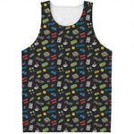 Video Game Gadgets Pattern Print Men's Tank Top