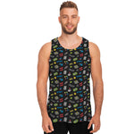 Video Game Gadgets Pattern Print Men's Tank Top