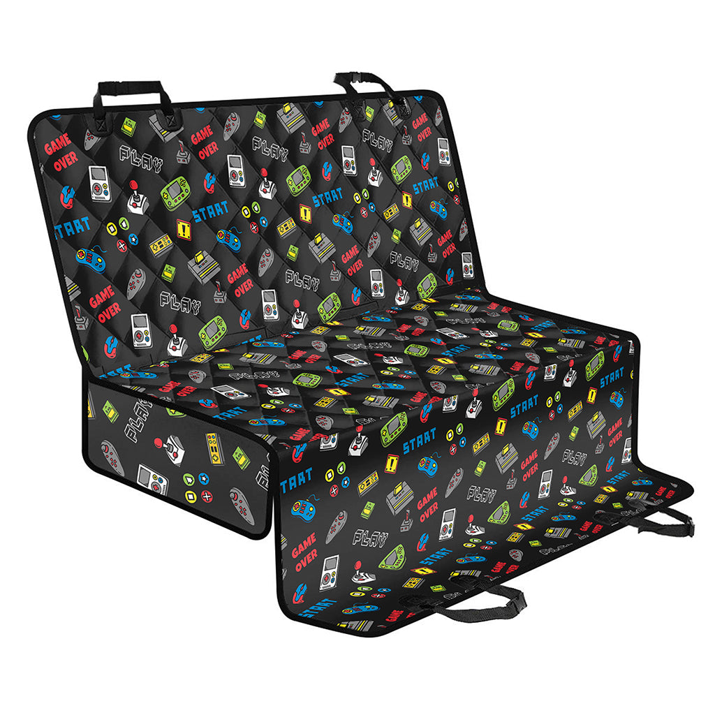 Video Game Gadgets Pattern Print Pet Car Back Seat Cover