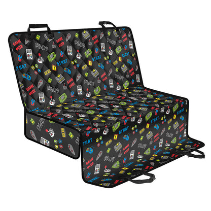 Video Game Gadgets Pattern Print Pet Car Back Seat Cover
