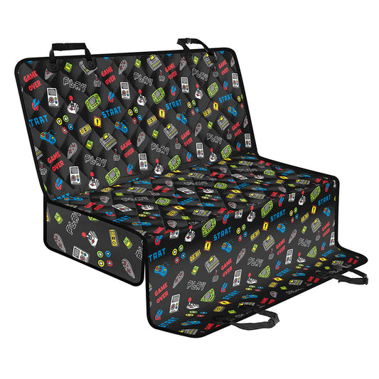 Video Game Gadgets Pattern Print Pet Car Back Seat Cover