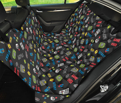 Video Game Gadgets Pattern Print Pet Car Back Seat Cover