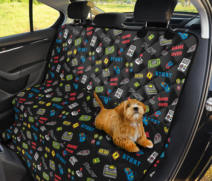 Video Game Gadgets Pattern Print Pet Car Back Seat Cover