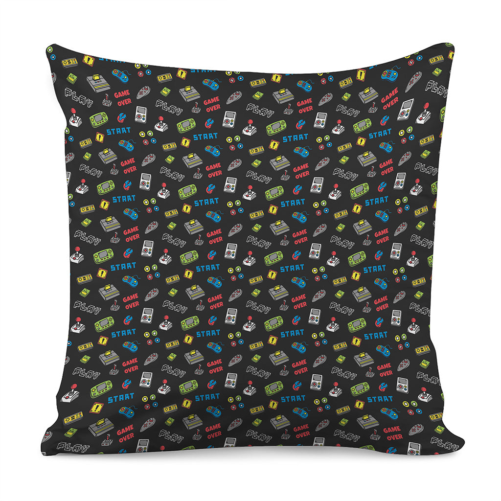 Video Game Gadgets Pattern Print Pillow Cover