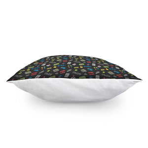 Video Game Gadgets Pattern Print Pillow Cover