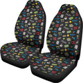 Video Game Gadgets Pattern Print Universal Fit Car Seat Covers