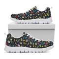 Video Game Gadgets Pattern Print White Running Shoes