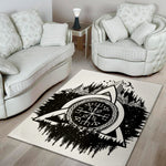 Viking Celtic Trinity Knot Print Area Rug